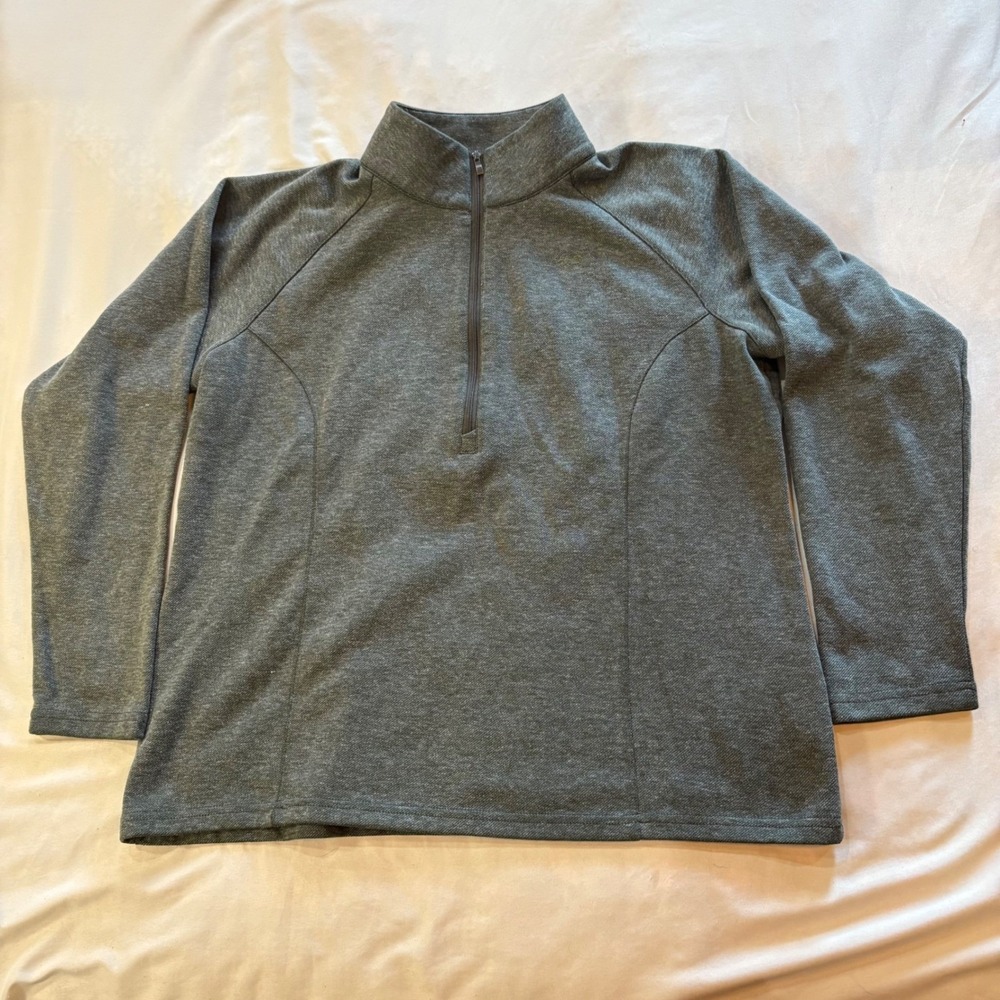 Piper by SmartPak Mens XL Gray 1/4‎ Zip Pullover Fleece Long Sleeve Casual